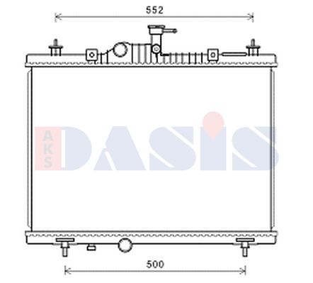 AKS DASIS Radiaator,mootorijahutus 180110N